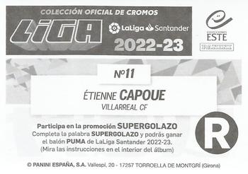 2022-23 Panini LaLiga Santander Este Stickers #11 Etienne Capoue Back