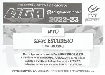2022-23 Panini LaLiga Santander Este Stickers #10 Sergio Escudero Back