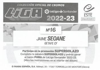 2022-23 Panini LaLiga Santander Este Stickers #16 Jaime Seoane Back