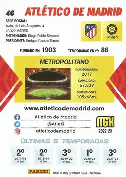 2022-23 Panini Megacracks LaLiga Santander #46 Atlético de Madrid Back