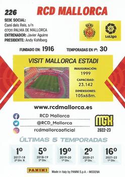 2022-23 Panini Megacracks LaLiga Santander #226 RCD Mallorca Back