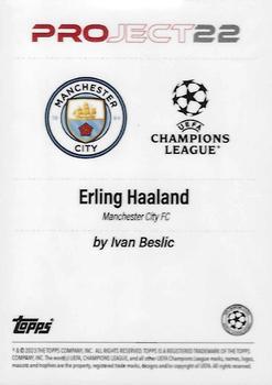 2022 Topps Project22 #NNO Erling Haaland Back