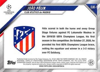 2022 Topps UEFA Champions League International Trading Card Day #CLBC-1 João Félix Back