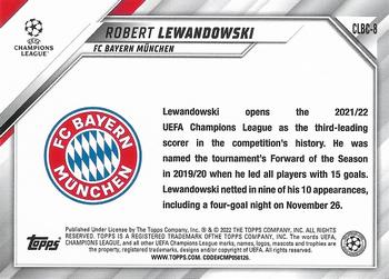 2022 Topps UEFA Champions League International Trading Card Day #CLBC-8 Robert Lewandowski Back