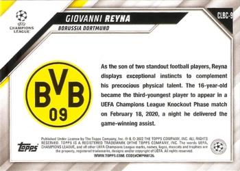2022 Topps UEFA Champions League International Trading Card Day #CLBC-9 Giovanni Reyna Back