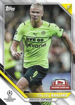 2022 Topps UEFA Champions League International Trading Card Day #CLBC-10 Erling Haaland Front