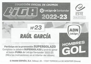 2022-23 Panini LaLiga Santander Este Stickers - ADN Hombres Gol #23 Raul Garcia Back