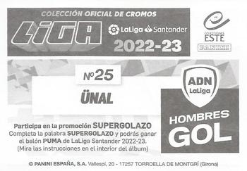 2022-23 Panini LaLiga Santander Este Stickers - ADN Hombres Gol #25 Enes Unal Back