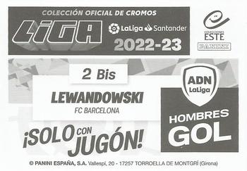 2022-23 Panini LaLiga Santander Este Stickers - ADN Hombres Gol #2 bis Robert Lewandowski Back