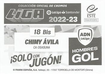 2022-23 Panini LaLiga Santander Este Stickers - ADN Hombres Gol #18 bis Chimy Avila Back