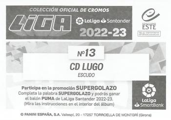 2022-23 Panini LaLiga Santander Este Stickers - Escudos LaLiga SmartBank #13 CD Lugo Back