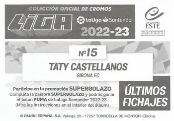 2022-23 Panini LaLiga Santander Este Stickers - Ultimos Fichajes #15 Taty Castellanos Back
