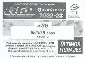 2022-23 Panini LaLiga Santander Este Stickers - Ultimos Fichajes #36 Reinier Jesus Back