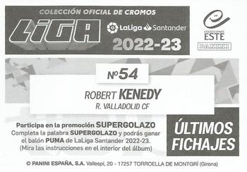 2022-23 Panini LaLiga Santander Este Stickers - Ultimos Fichajes #54 Robert Kenedy Back