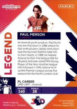 2023 Panini Adrenalyn XL Premier League - Legend Limited Edition Autograph #NNO Paul Merson Back