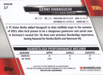2021-22 Topps Chrome Bundesliga - Refractors #17 Genki Haraguchi Back
