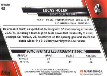 2021-22 Topps Chrome Bundesliga - Refractors #42 Lucas Höler Back