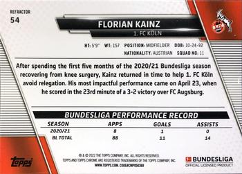 2021-22 Topps Chrome Bundesliga - Refractors #54 Florian Kainz Back