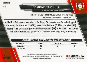 2021-22 Topps Chrome Bundesliga - Refractors #66 Edmond Tapsoba Back