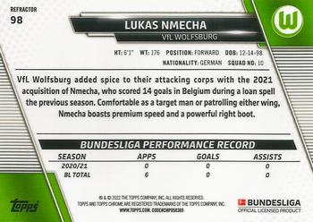 2021-22 Topps Chrome Bundesliga - Refractors #98 Lukas Nmecha Back