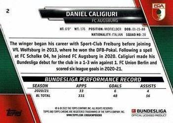 2021-22 Topps Chrome Bundesliga - Gold RayWave Refractors #2 Daniel Caligiuri Back