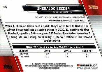 2021-22 Topps Chrome Bundesliga - Gold RayWave Refractors #15 Sheraldo Becker Back
