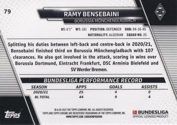 2021-22 Topps Chrome Bundesliga - Gold RayWave Refractors #79 Ramy Bensebaini Back
