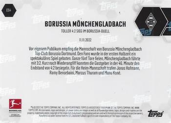 2022-23 Topps Now Bundesliga German #94 Borussia Mönchengladbach Back