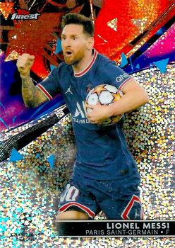 2021-22 Finest UEFA Champions League - Speckle #1 Lionel Messi Front