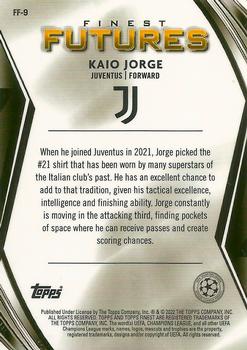 2021-22 Finest UEFA Champions League - Finest Futures #FF-9 Kaio Jorge Back