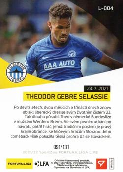 2021-22 SportZoo Live Fortuna:Liga #L-004 Theo Gebre Selassie Back