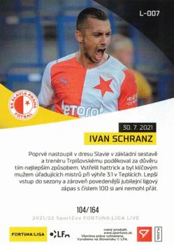 2021-22 SportZoo Live Fortuna:Liga #L-007 Ivan Schranz Back