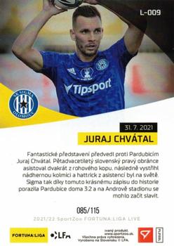 2021-22 SportZoo Live Fortuna:Liga #L-009 Juraj Chvatal Back