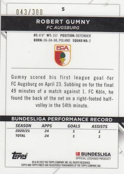 2021-22 Finest Bundesliga - Pink Refractor #5 Robert Gumny Back