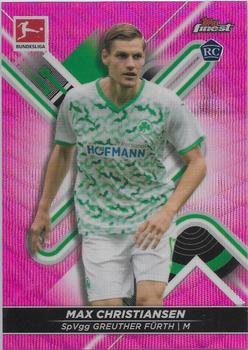 2021-22 Finest Bundesliga - Pink Wave Refractor #71 Max Christiansen Front
