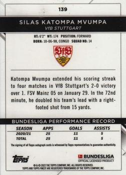 2021-22 Finest Bundesliga - Autographs #139 Silas Katompa Mvumpa Back