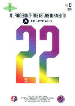 2022 Parkside NWSL Pride #13 Michelle Alozie Back