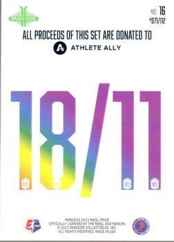 2022 Parkside NWSL Pride - Foil #16 Ashlyn Harris / Ali Krieger Back
