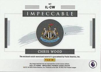 2021-22 Panini Impeccable Premier League - Illustrious Memorabilia #IL-CW Chris Wood Back