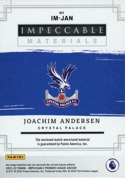 2021-22 Panini Impeccable Premier League - Impeccable Materials #IM-JAN Joachim Andersen Back