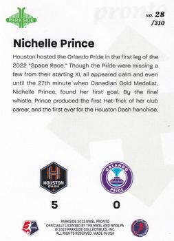 2022 Parkside NWSL Pronto #28 Nichelle Prince Back