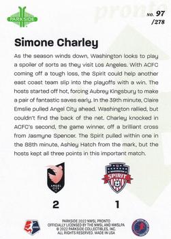 2022 Parkside NWSL Pronto #97 Simone Charley Back