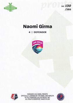 2022 Parkside NWSL Pronto #130 Naomi Girma Back