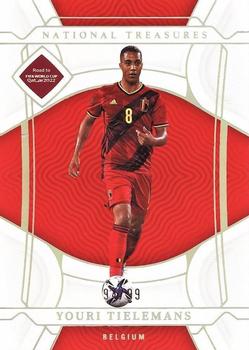 2022 Panini National Treasures FIFA Road to World Cup #17 Youri Tielemans Front