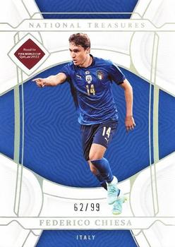 2022 Panini National Treasures FIFA Road to World Cup #72 Federico Chiesa Front