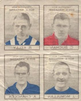 1927-28 Boys' Magazine Transfers of Footballers #NNO Charles Buchan / Bob Kelly / Jimmy McMullan / Arthur Chandler Front
