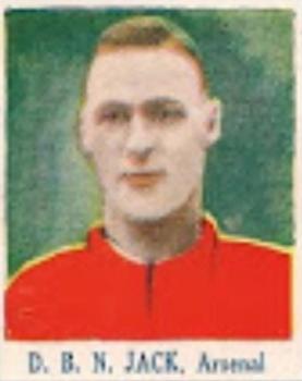 1931 Boys' Magazine Gallery of Famous Footballers #NNO David Jack Front