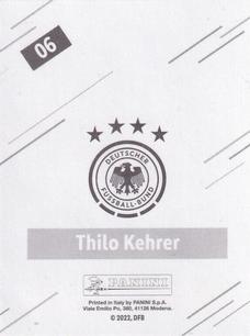 2022 Panini FIFA World Cup: Qatar 2022 Stickers DFB Team Germany #06 Thilo Kehrer Back
