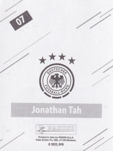 2022 Panini FIFA World Cup: Qatar 2022 Stickers DFB Team Germany #07 Jonathan Tah Back
