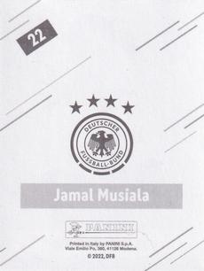 2022 Panini FIFA World Cup: Qatar 2022 Stickers DFB Team Germany #22 Jamal Musiala Back